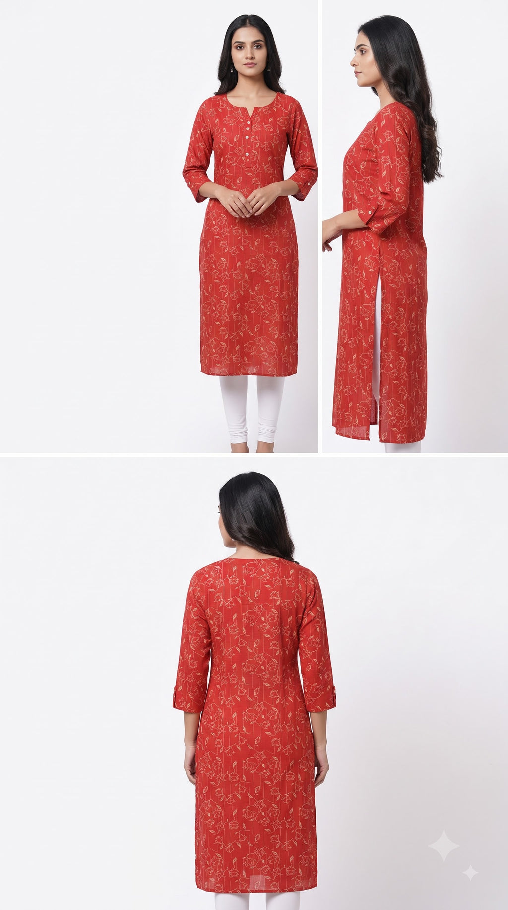 Cotton kurti, with pocket