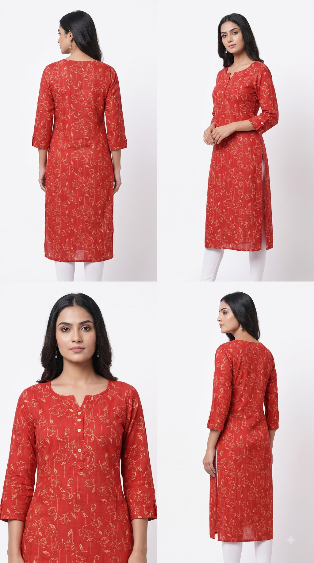 Cotton kurti, with pocket