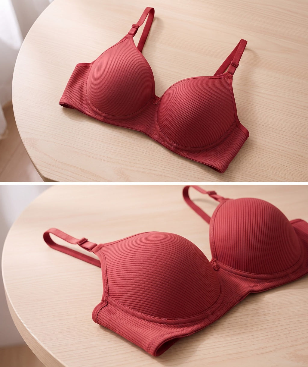 Ribbed T-Shirt Bra, padded