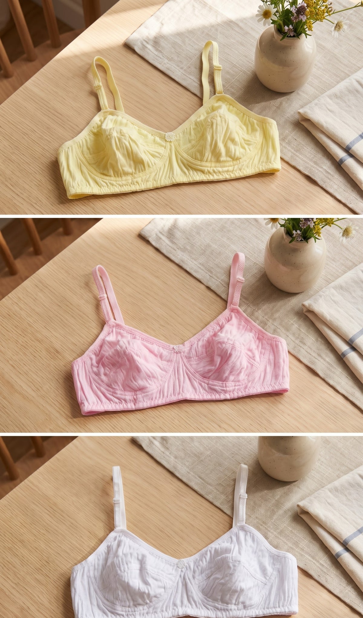 Essential 3-Pack Hosiery Bras