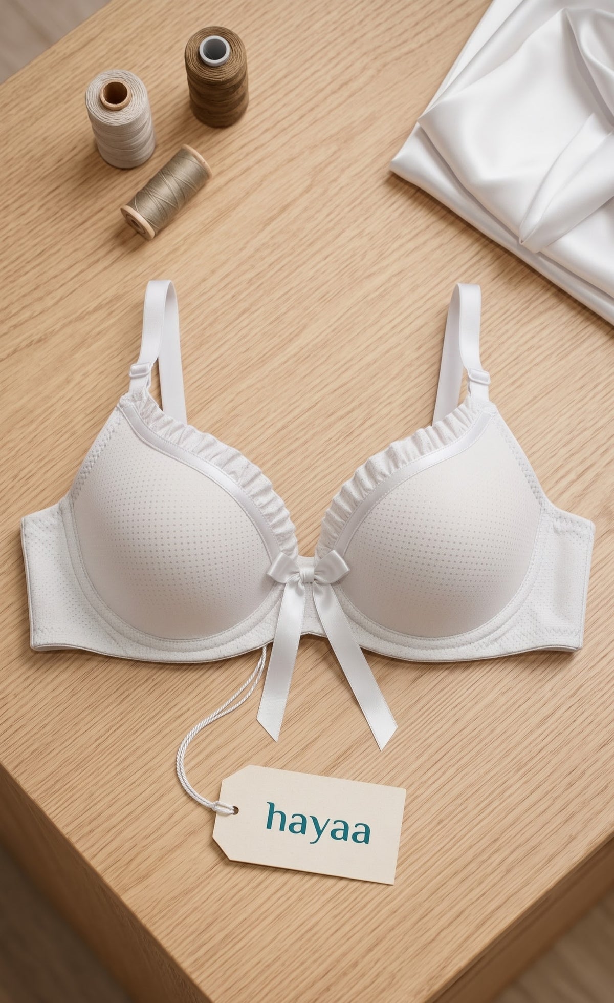 Polka Dot Push-Up Bra