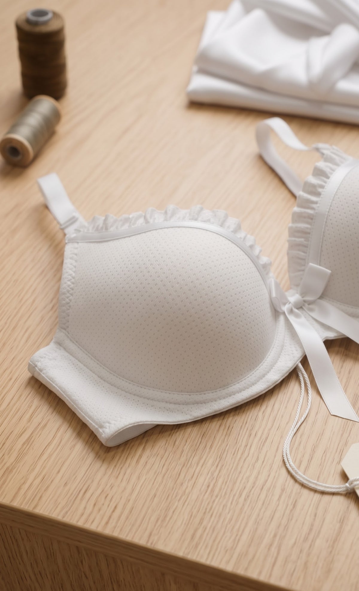 Polka Dot Push-Up Bra