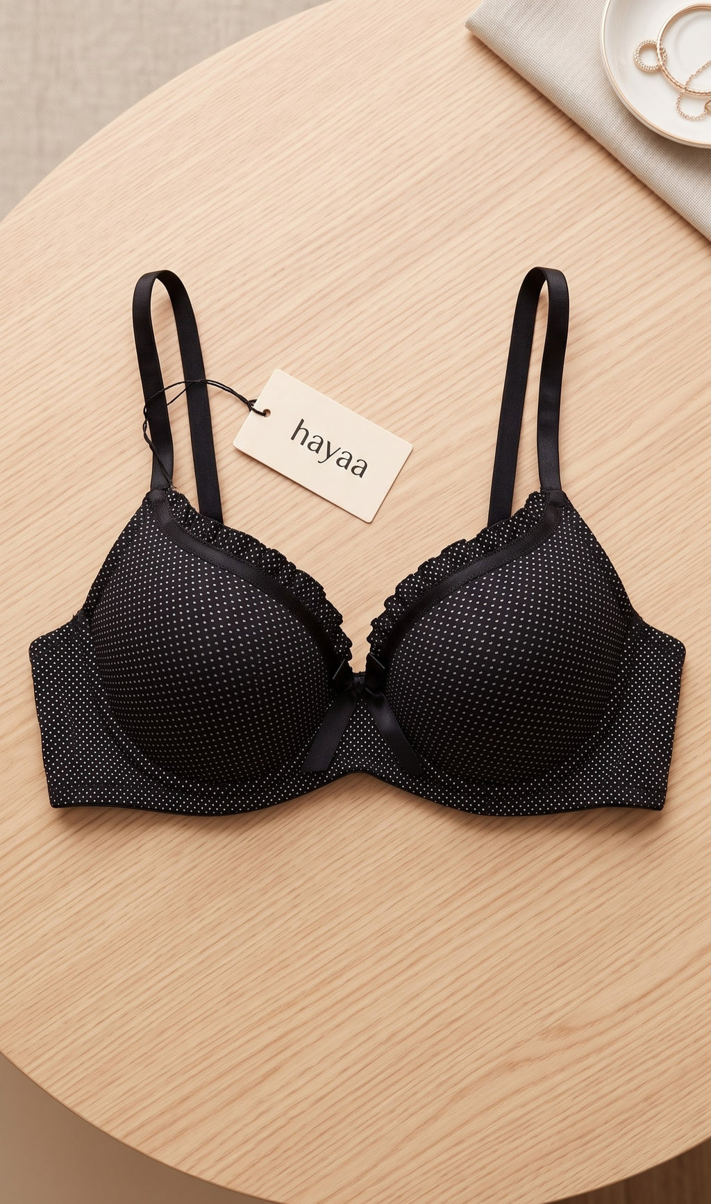 Polka Dot Push-Up Bra