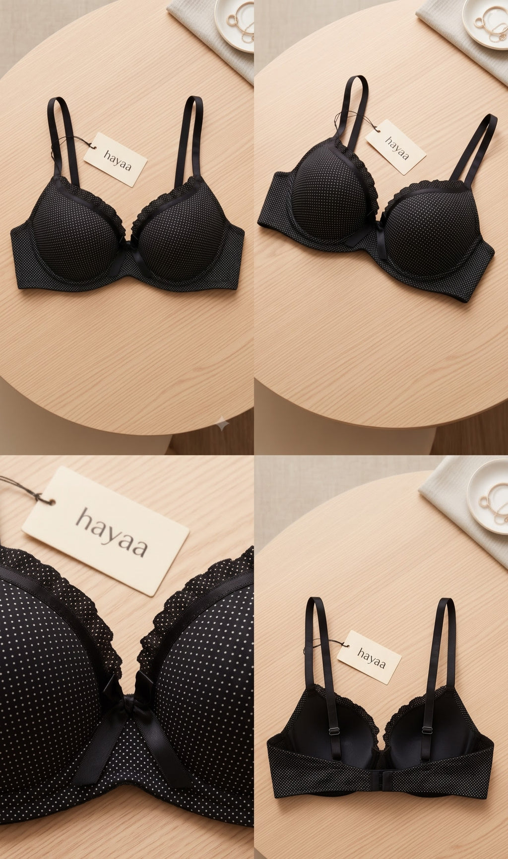 Polka Dot Push-Up Bra