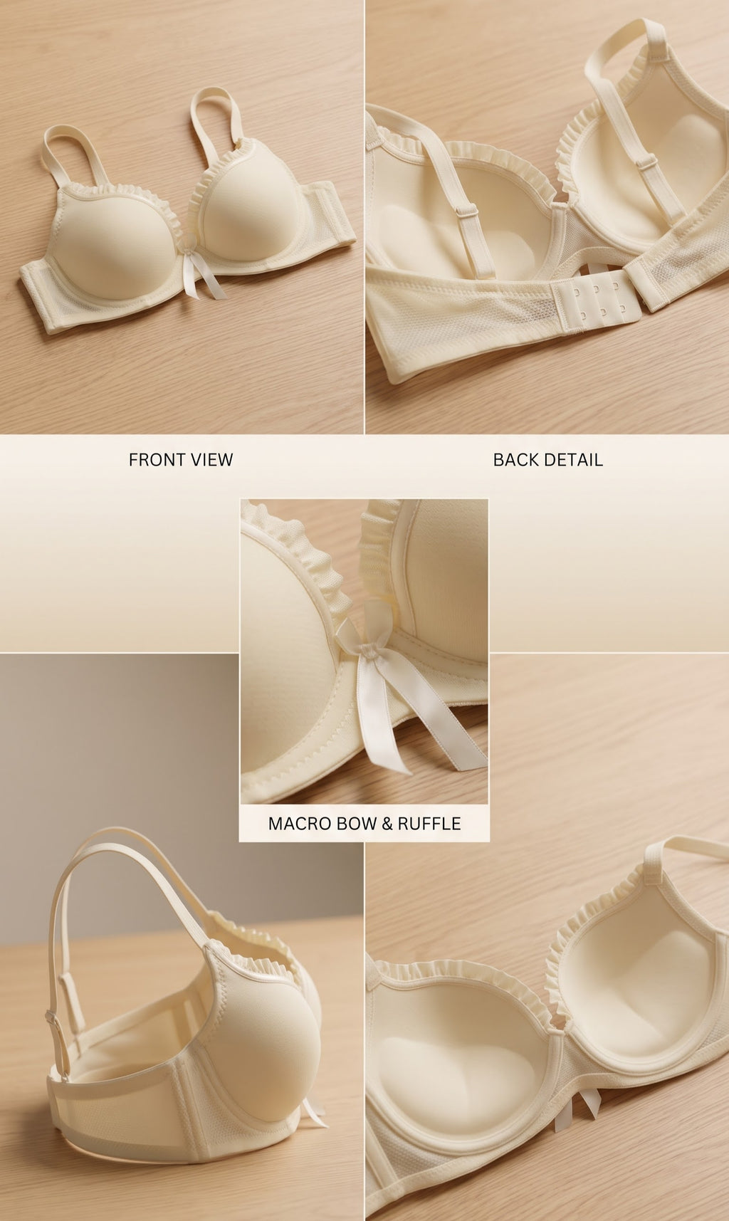 Polka Dot Push-Up Bra