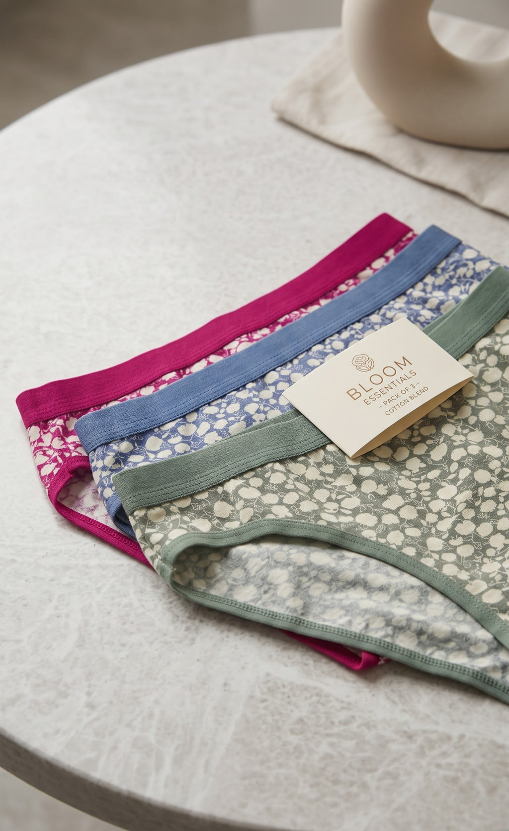 Hipster Style - Full Coverage Panties, Pack of 3.