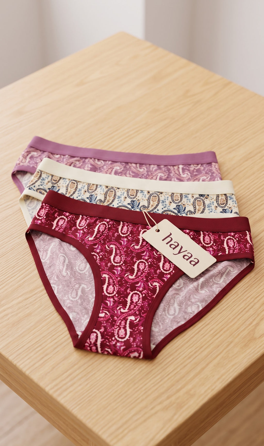 Hipster Style - Full Coverage Panties, Pack of 3.