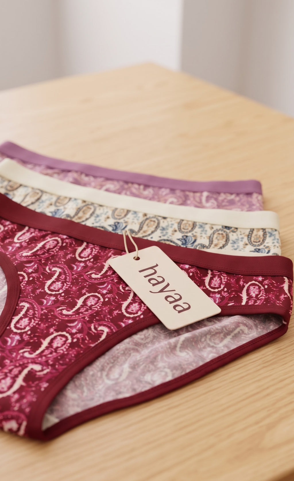 Hipster Style - Full Coverage Panties, Pack of 3.
