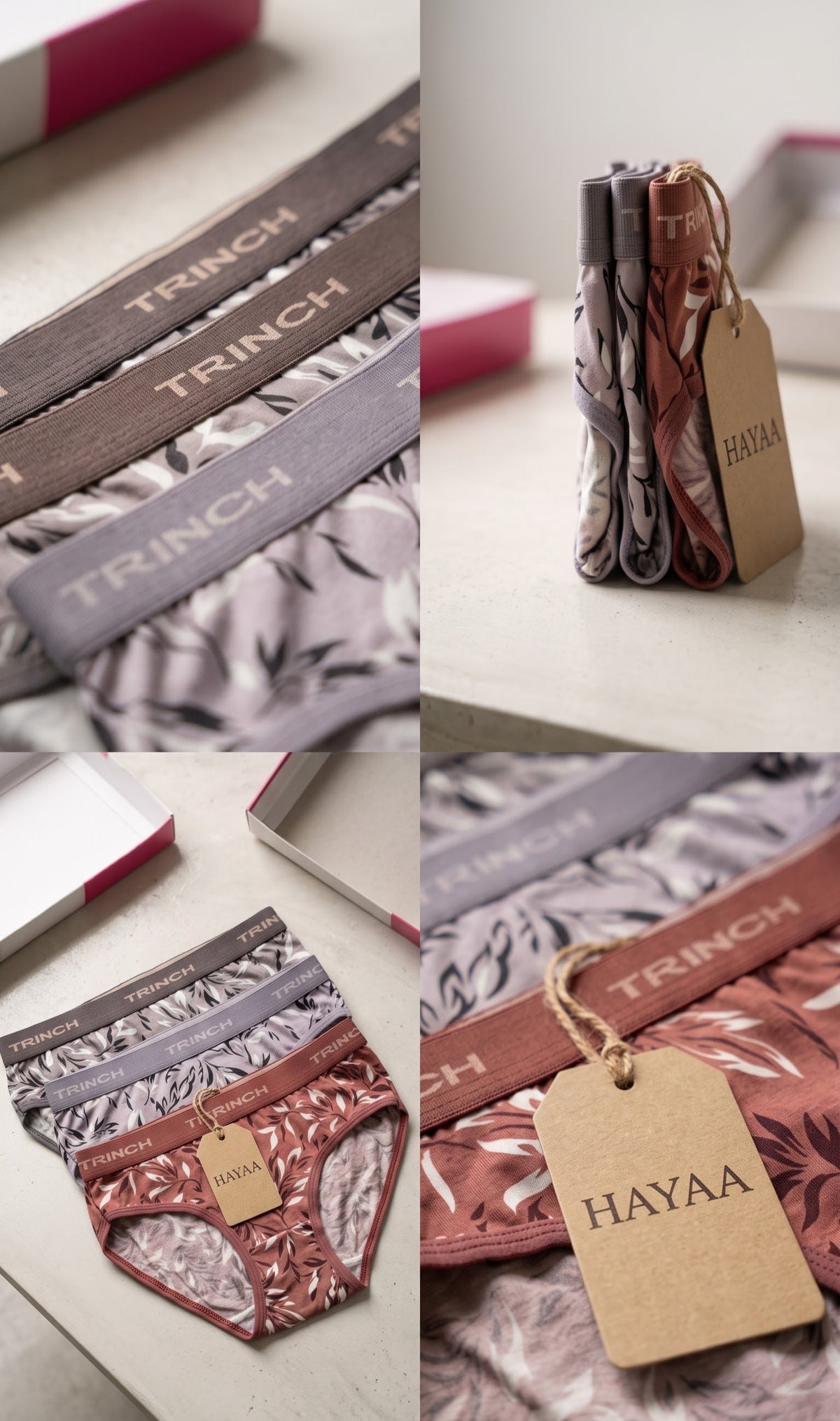 Hipster Style - Full Coverage Panties, Pack of 3.