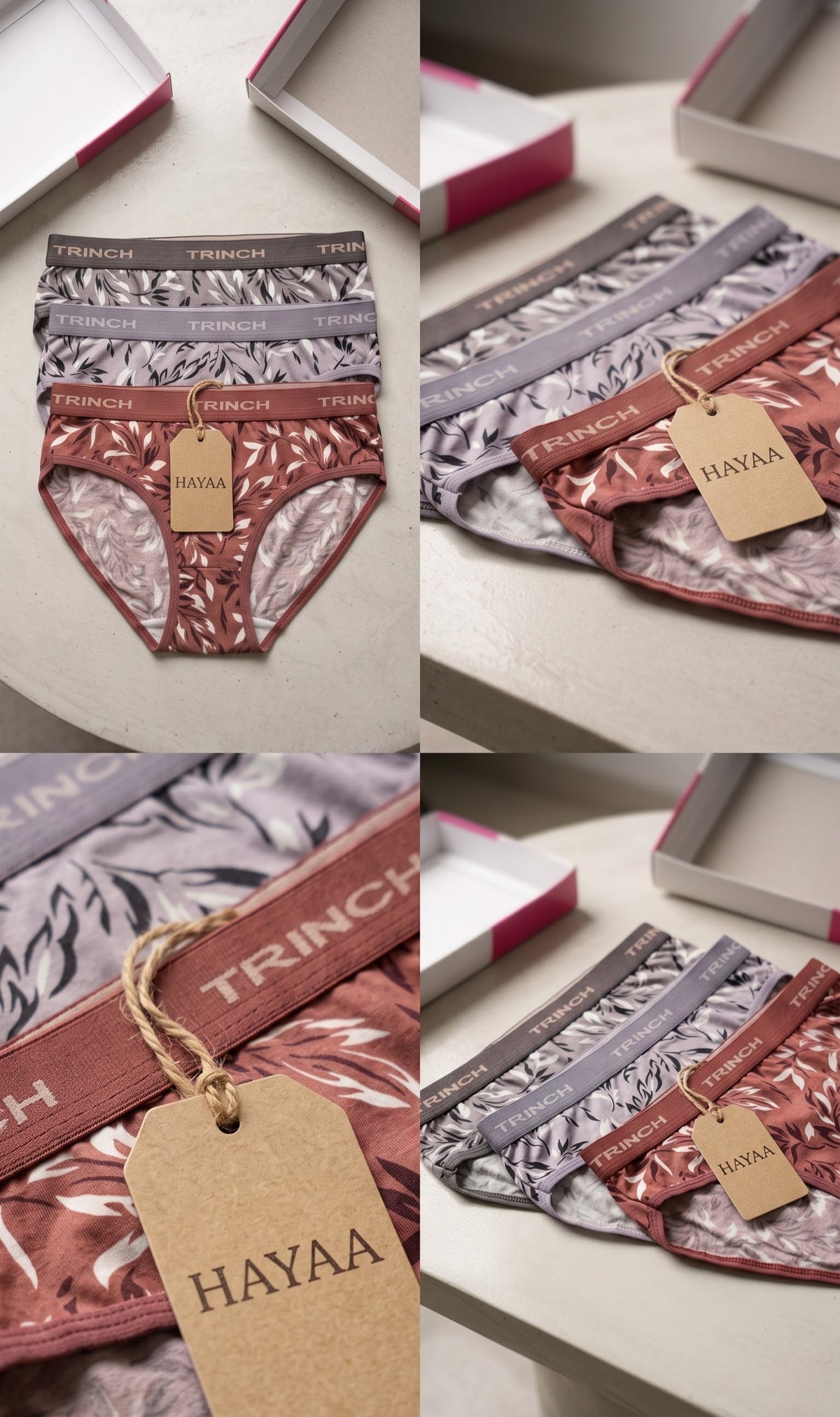 Hipster Style - Full Coverage Panties, Pack of 3.
