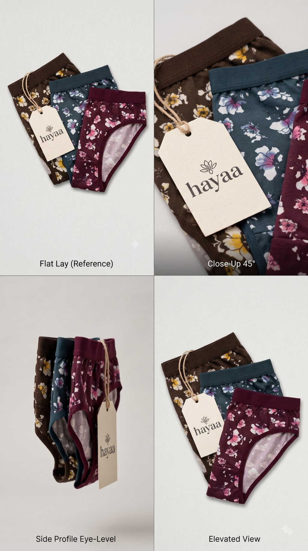 Hipster Style - Full Coverage Panties, Pack of 3.