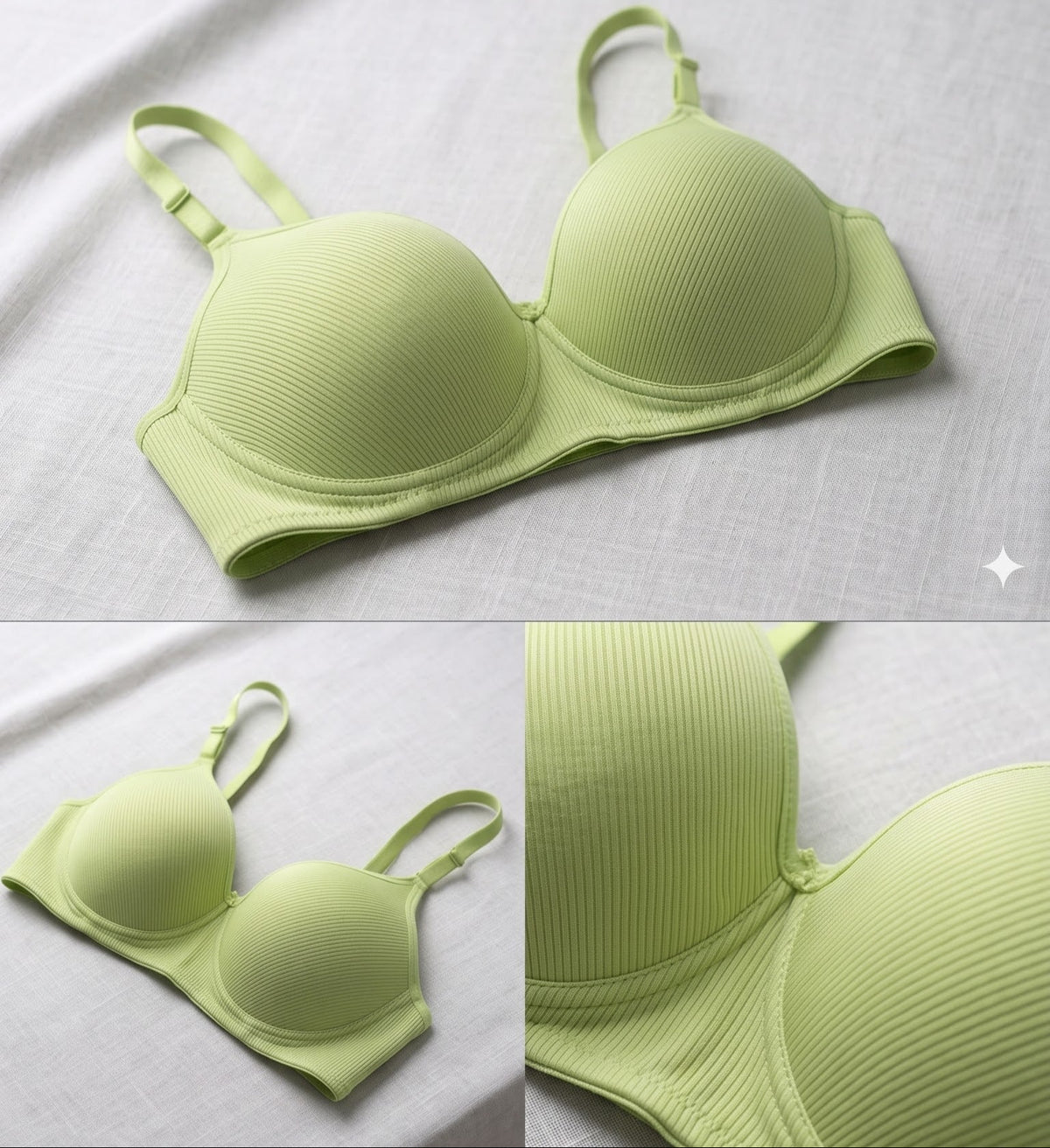 Ribbed T-Shirt Bra
