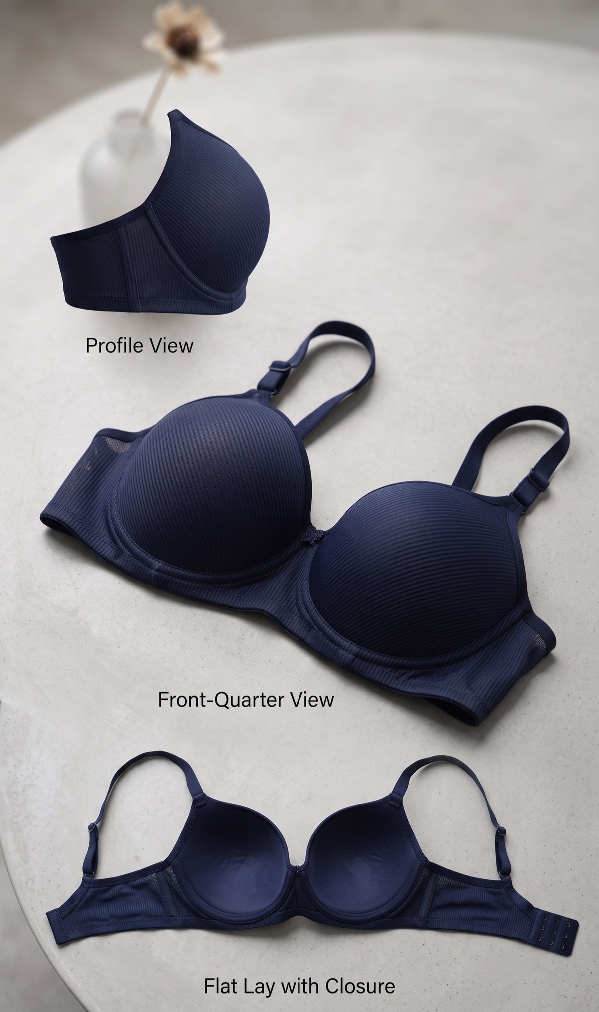 Ribbed T-Shirt Bra