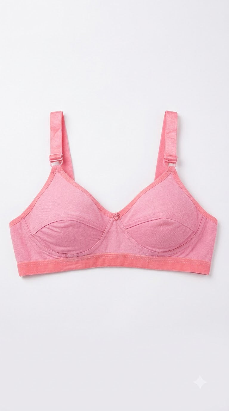 Cotton Bra, pack of 3 (Assorted colours)