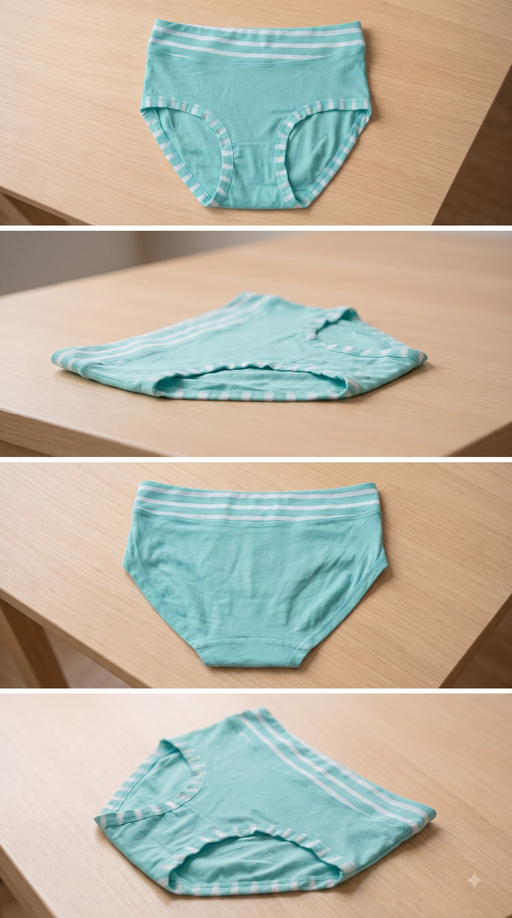 Korean Style Panties pack of 3 (Assorted colours)