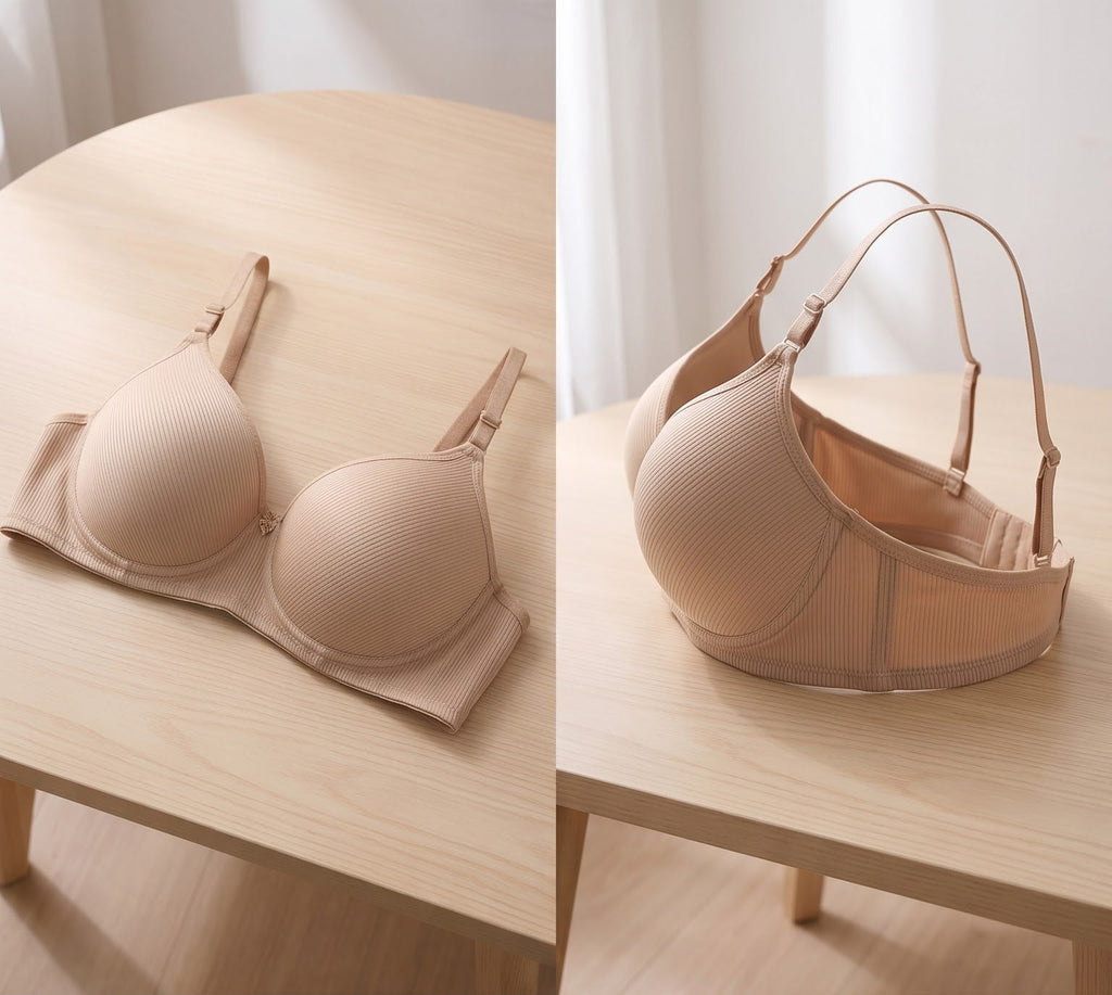 Ribbed T-Shirt Bra, padded